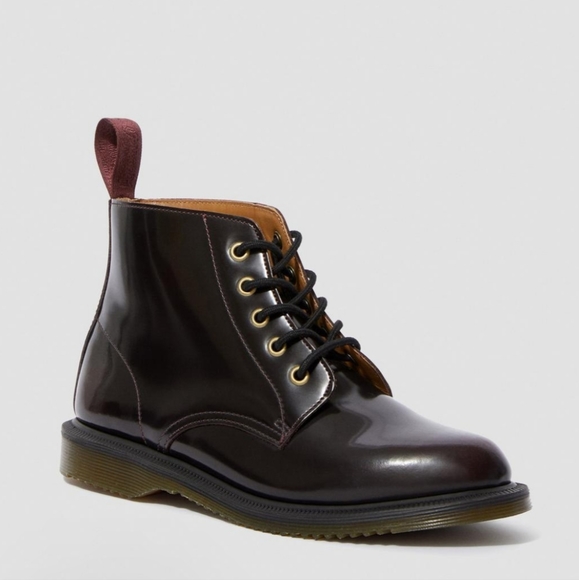 Dr Martens Emmeline Arcadia Cherry Red Boots - Picture 1 of 8